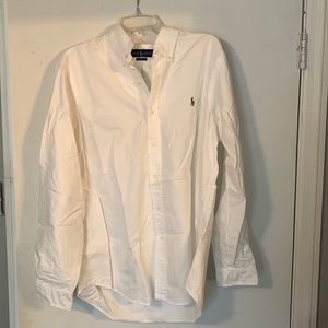 Polo by Ralph Lauren white button down EUC.